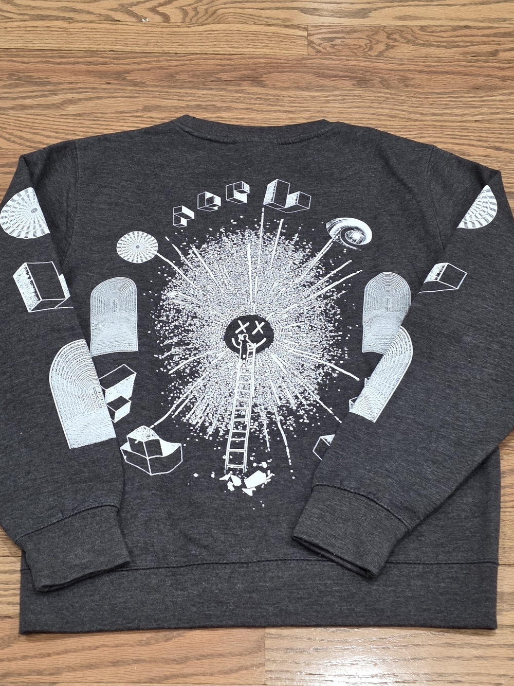 Louis Tomlinson Official Merch 369 Drop Crewneck Charcoal - Small